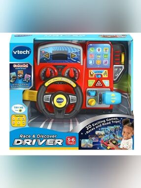 VTech Race & Discover Driver Electronic Baby and Toddler Toys